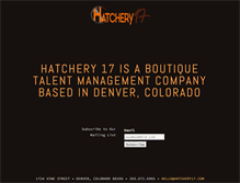 Tablet Screenshot of hatchery17.com